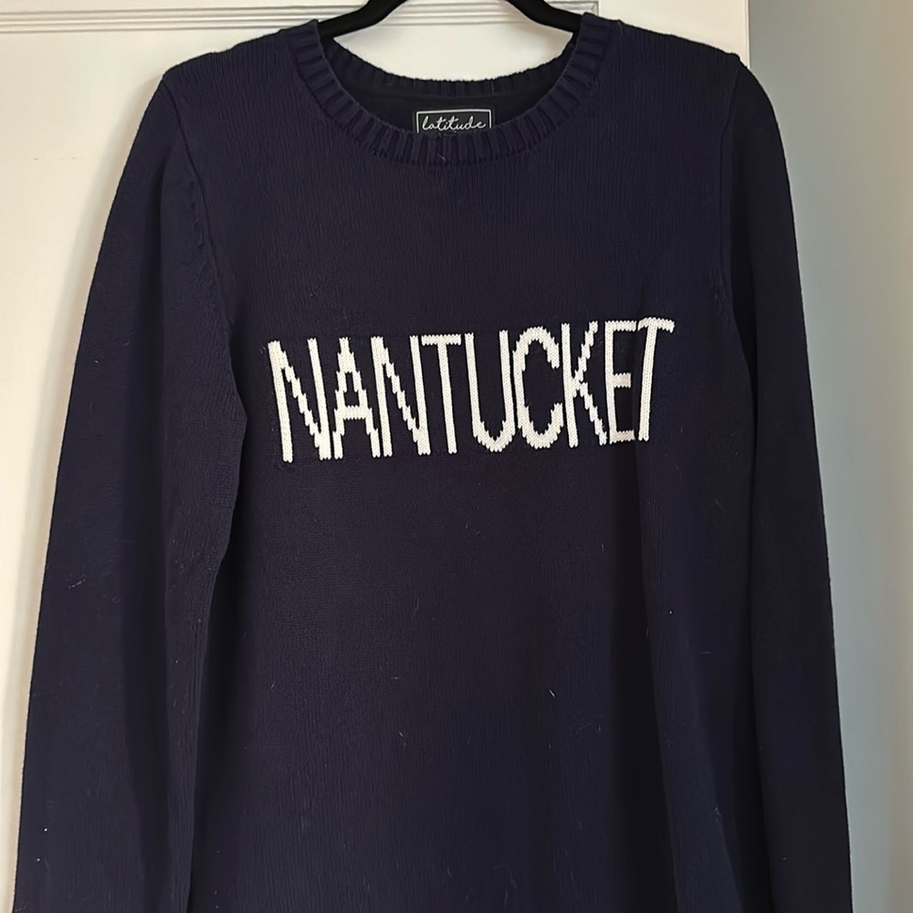 Women's Navy Crew Neck Sweater